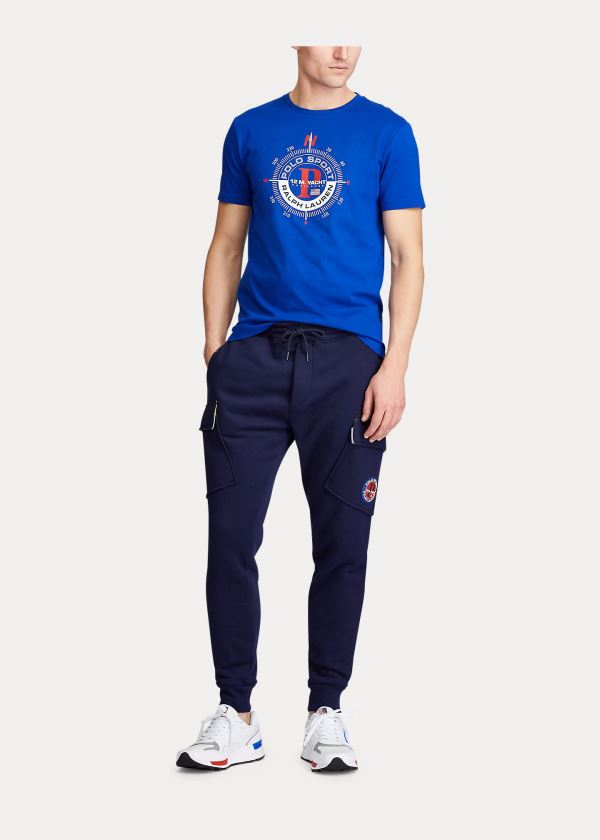 Ralph Lauren Fleece Cargo Jogger Tmavě Blankyt | LHJSEA6Y