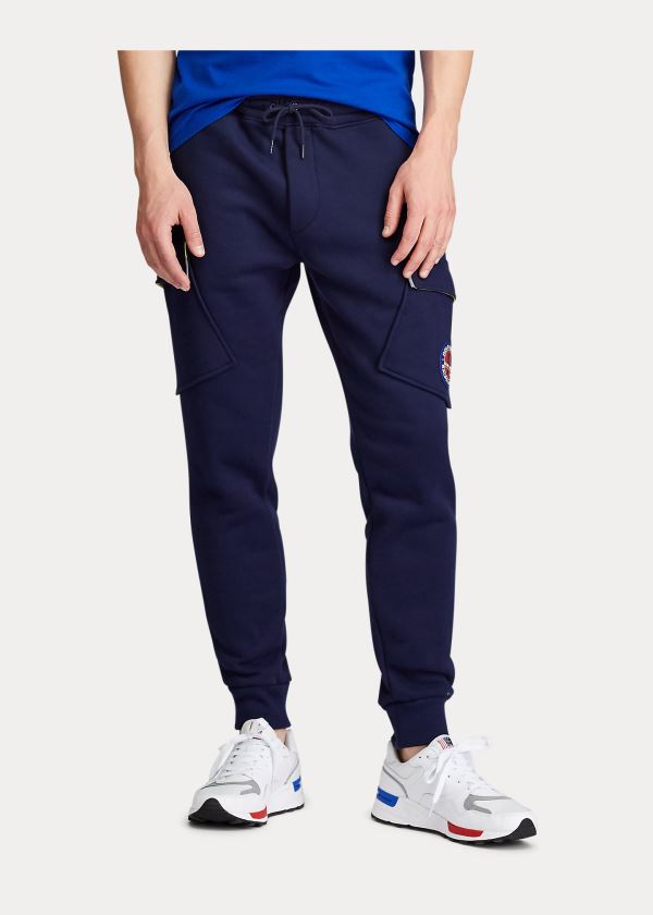 Ralph Lauren Fleece Cargo Jogger Tmavě Blankyt | LHJSEA6Y