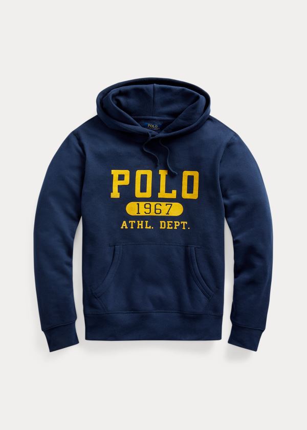 Ralph Lauren Fleece Graphic Hoodie Tmavě Blankyt | MBnO8Lr1