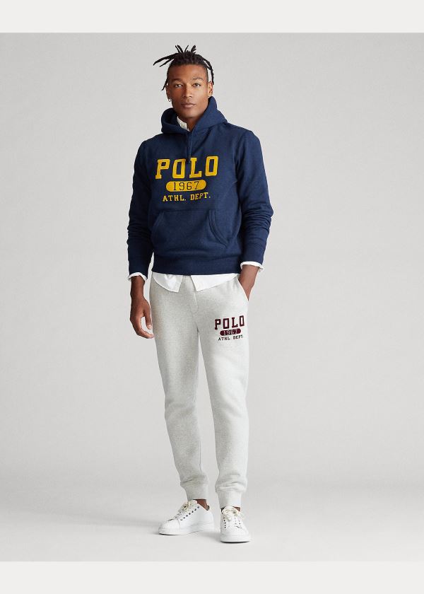 Ralph Lauren Fleece Graphic Hoodie Tmavě Blankyt | MBnO8Lr1