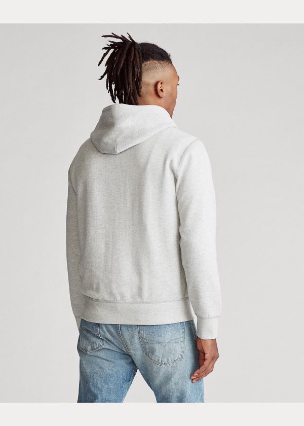 Ralph Lauren Fleece Graphic Hoodie Šedé | ifREFNpr