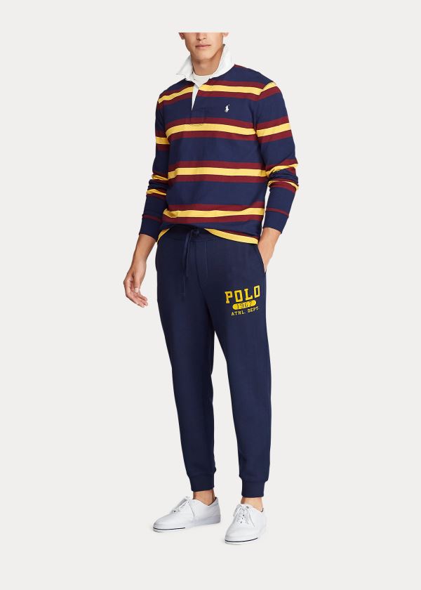 Ralph Lauren Fleece Graphic Jogger Tmavě Blankyt | 4TswhvXH