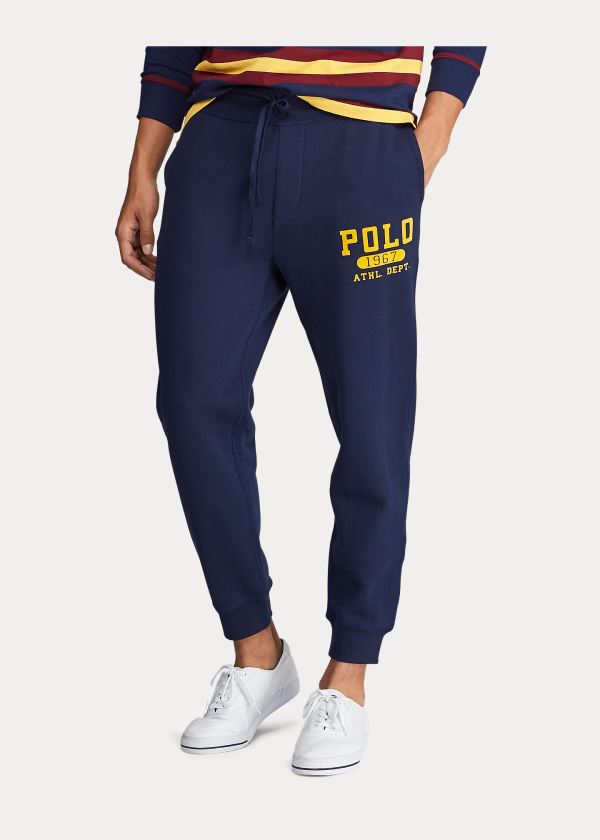 Ralph Lauren Fleece Graphic Jogger Tmavě Blankyt | 4TswhvXH