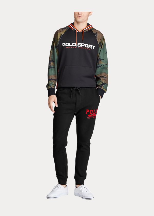 Ralph Lauren Fleece Graphic Jogger Černé | B50WAud4