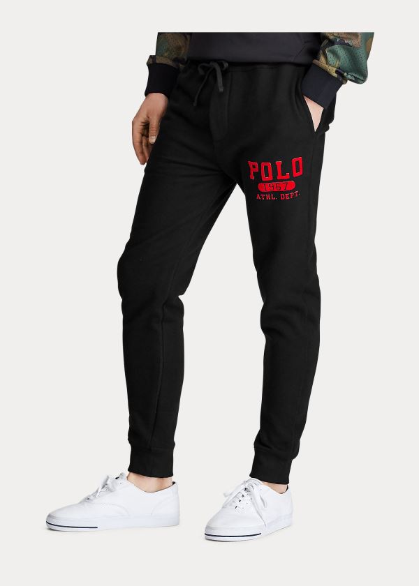 Ralph Lauren Fleece Graphic Jogger Černé | B50WAud4