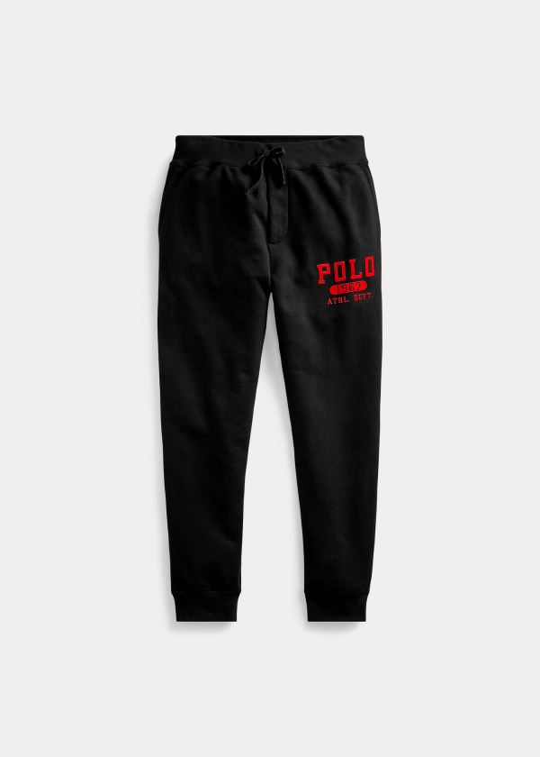 Ralph Lauren Fleece Graphic Jogger Černé | B50WAud4