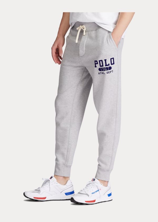 Ralph Lauren Fleece Graphic Jogger Šedé | 4bRZYtRE