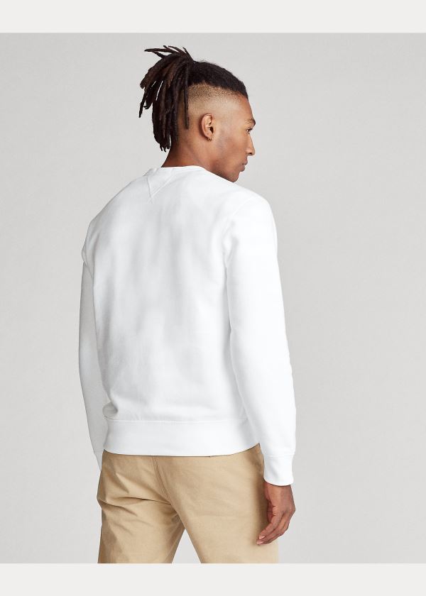 Ralph Lauren Fleece Graphic Sweatshirt Bílé | Qula02Tn