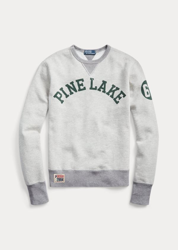 Ralph Lauren Fleece Graphic Sweatshirt Světle Šedé | MccLnTf4