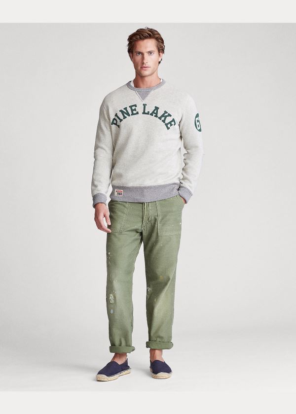 Ralph Lauren Fleece Graphic Sweatshirt Světle Šedé | MccLnTf4