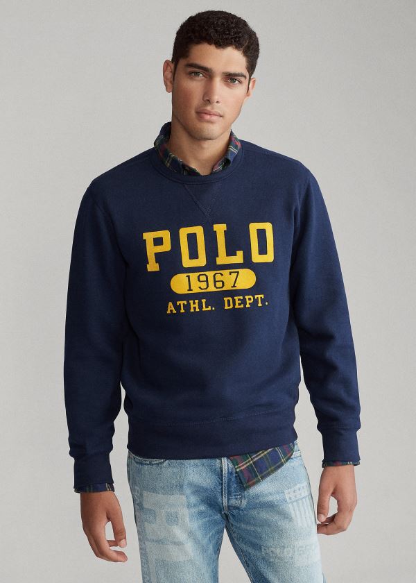 Ralph Lauren Fleece Graphic Sweatshirt Tmavě Blankyt | 2gXiWwPl