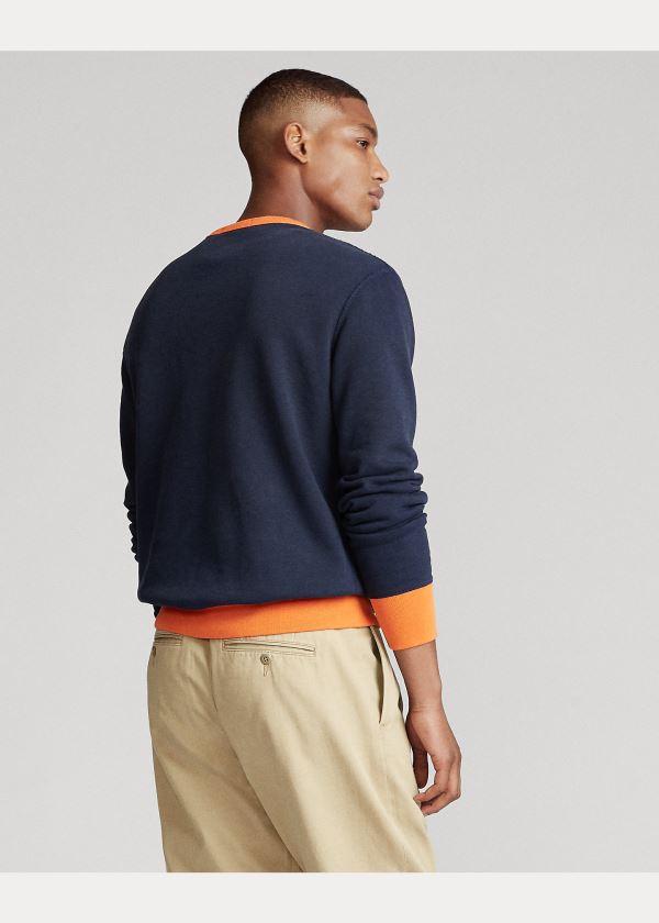 Ralph Lauren Fleece Graphic Sweatshirt Tmavě Blankyt | ZjZUxCbK
