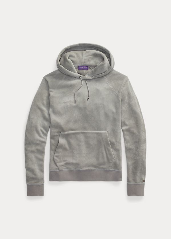 Ralph Lauren Fleece Hoodie Světle Šedé | qaISVWXt