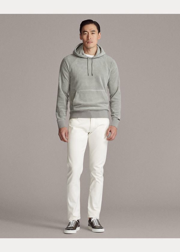 Ralph Lauren Fleece Hoodie Světle Šedé | qaISVWXt