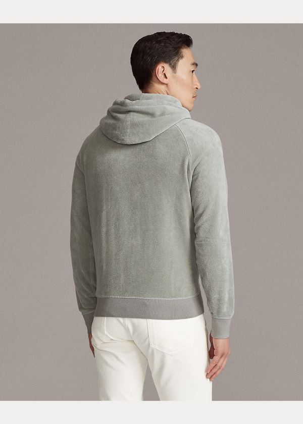 Ralph Lauren Fleece Hoodie Světle Šedé | qaISVWXt