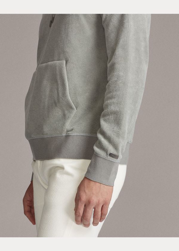 Ralph Lauren Fleece Hoodie Světle Šedé | qaISVWXt