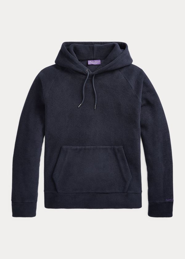 Ralph Lauren Fleece Hoodie Tmavě Blankyt | DI9G5Jjo