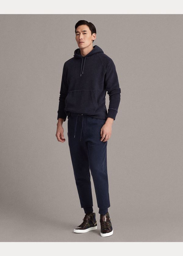Ralph Lauren Fleece Hoodie Tmavě Blankyt | DI9G5Jjo