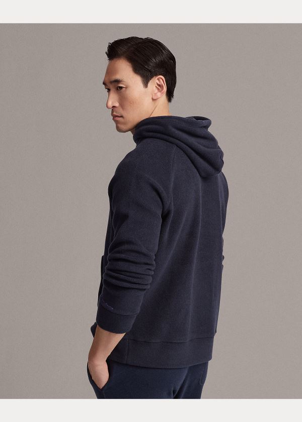Ralph Lauren Fleece Hoodie Tmavě Blankyt | DI9G5Jjo