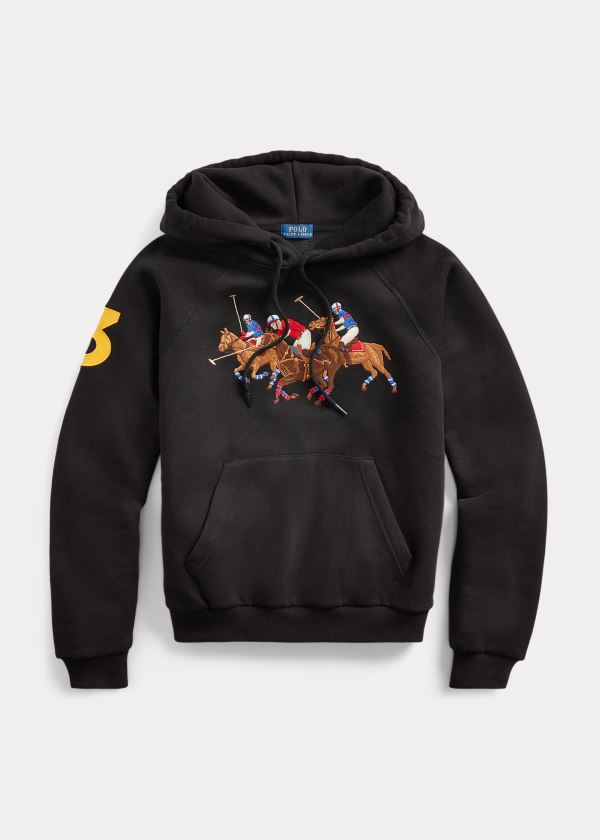 Ralph Lauren Fleece Hoodie Černé | KXtnUK6E