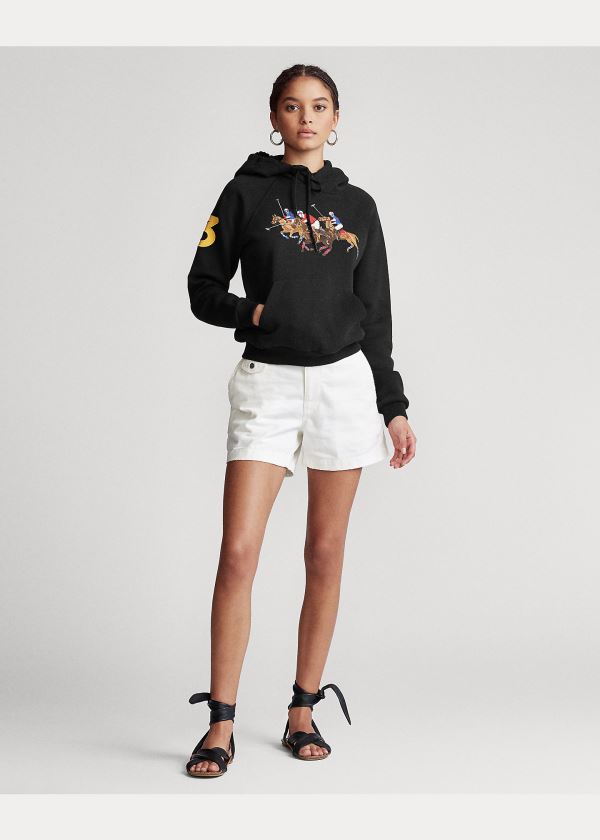 Ralph Lauren Fleece Hoodie Černé | KXtnUK6E