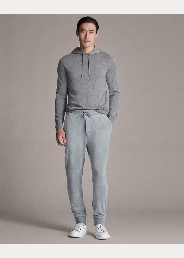 Ralph Lauren Fleece Jogger Pant Světle Šedé | ddBAuZJt