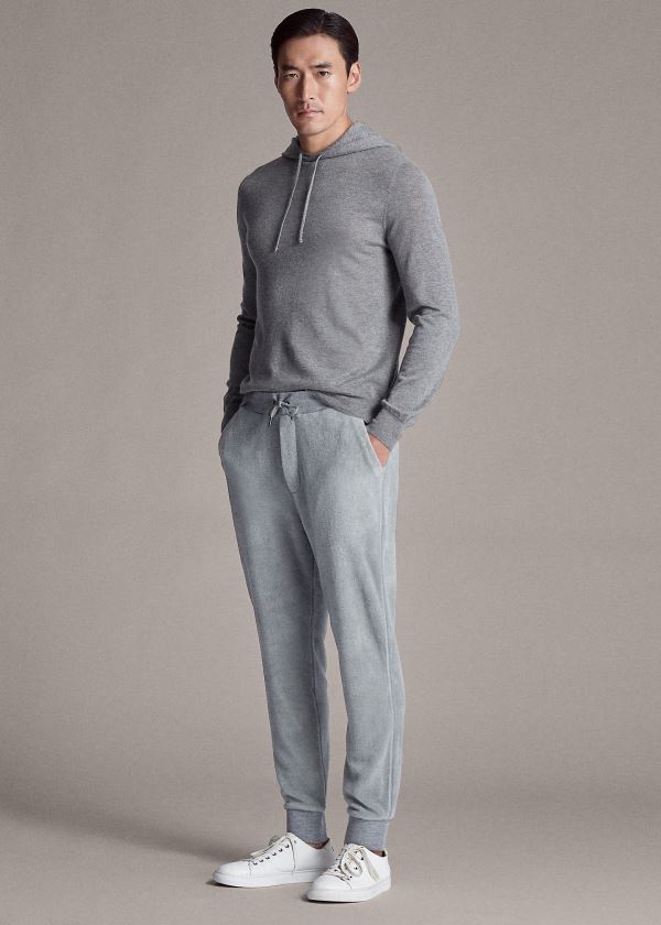 Ralph Lauren Fleece Jogger Pant Světle Šedé | ddBAuZJt