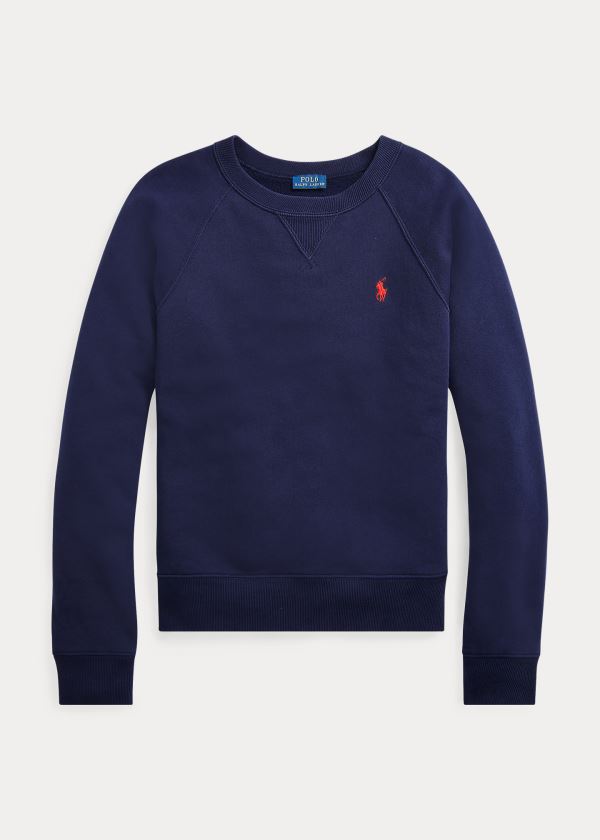 Ralph Lauren Fleece Pullover Tmavě Blankyt | PvelHYjQ