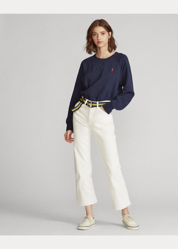 Ralph Lauren Fleece Pullover Tmavě Blankyt | PvelHYjQ