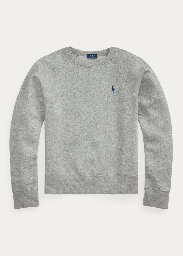 Ralph Lauren Fleece Pullover Šedé | 4yYwxXnY