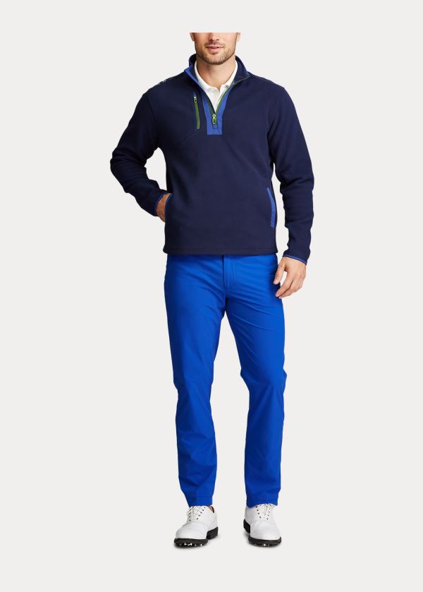 Ralph Lauren Fleece Quarter-Zip Pullover Tmavě Blankyt | qu0QwokS