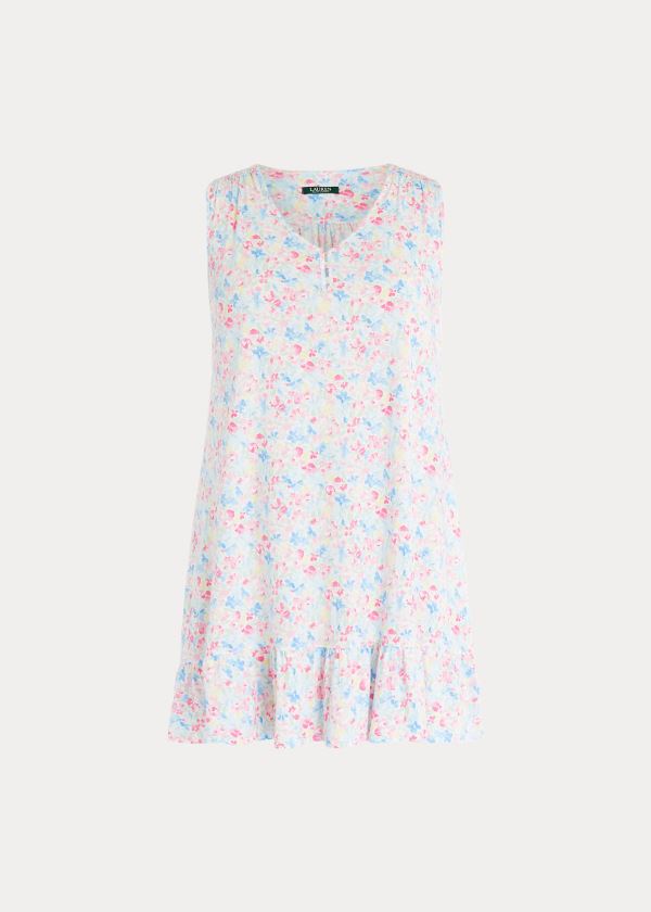 Ralph Lauren Floral Bavlněné Sleep Gown Viacfarebný | X9AjwTiv