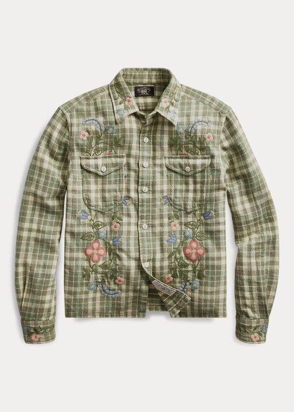 Ralph Lauren Floral Embroidered Workshirt Viacfarebný | rnY4k5Ib