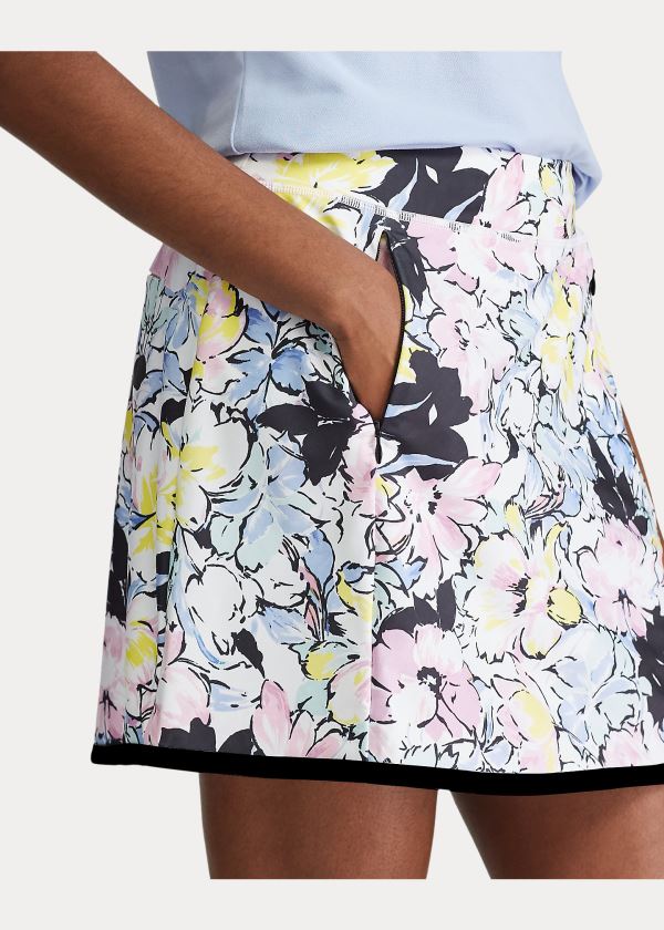 Ralph Lauren Floral Flounce Golfové Skort Kytičkované | i4ZFabv8