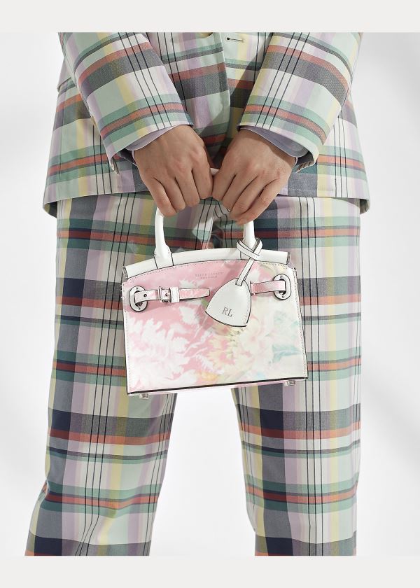 Ralph Lauren Floral Mini RL50 Handbag Bílé Růžové Viacfarebný | plu158RC