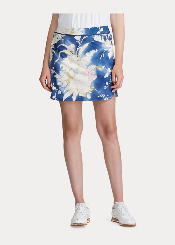 Ralph Lauren Floral Stretch Golfové Skort Blankyt Krém | WsTkXbS7
