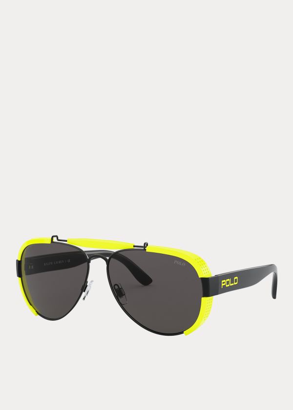 Ralph Lauren Fluorescent Pilot Sunglasses Tmavě Šedé | nxHYmt88