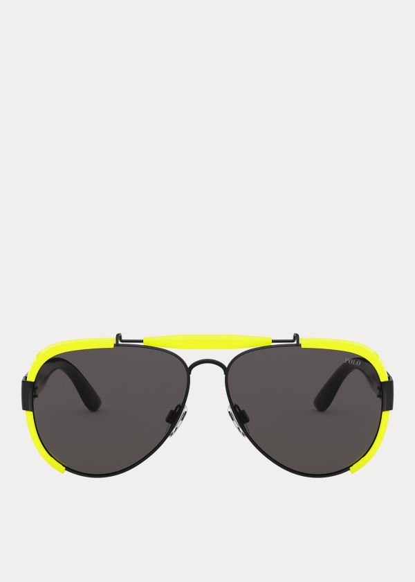 Ralph Lauren Fluorescent Pilot Sunglasses Tmavě Šedé | nxHYmt88