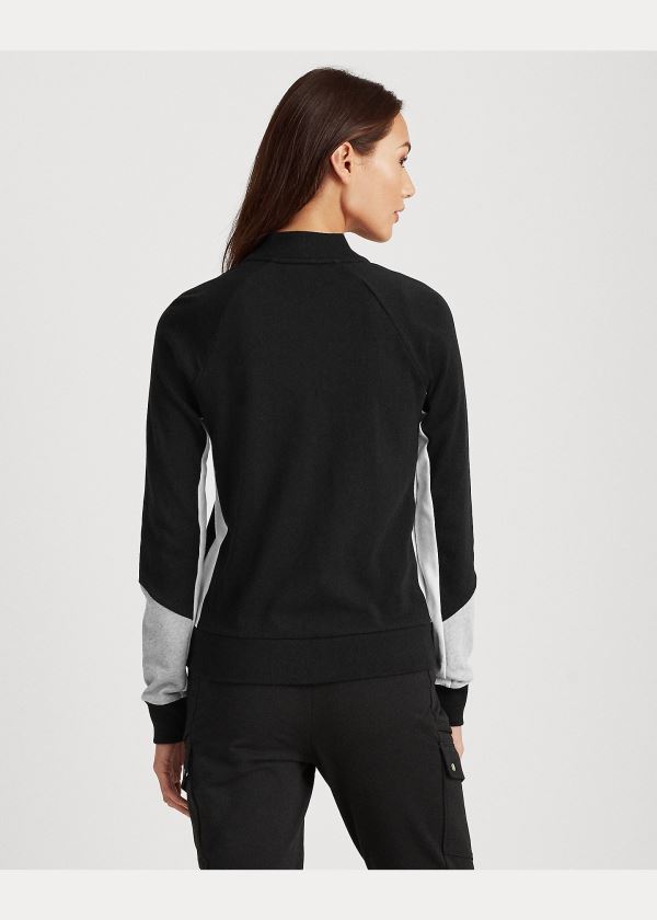 Ralph Lauren French Terry Bavlněné Jacket Černé Šedé Krém | sy5gqam4