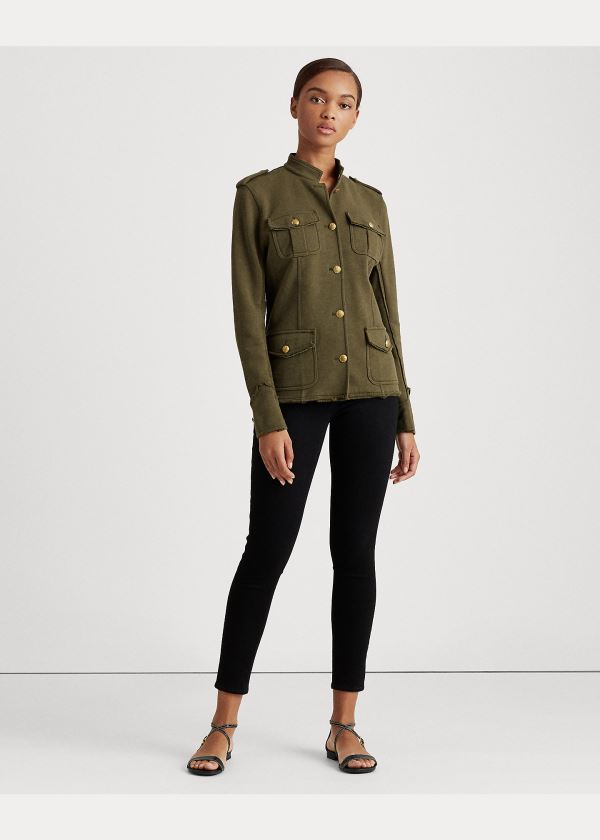 Ralph Lauren French Terry Jacket Tmavě Olivy Zelené | h7RX35u6