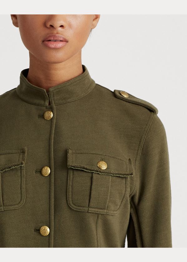 Ralph Lauren French Terry Jacket Tmavě Olivy Zelené | h7RX35u6
