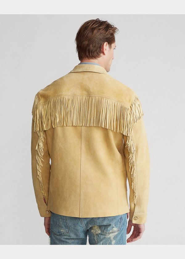 Ralph Lauren Fringe Lambskin Jacket Hnědé | jFrQHtjc
