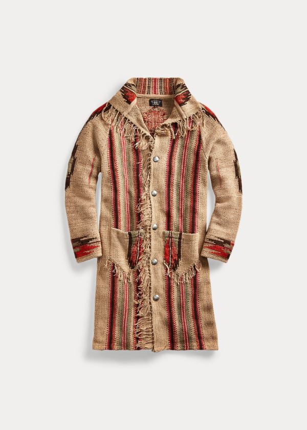 Ralph Lauren Fringe Silk-Blend Cardigan Béžový Viacfarebný | sj2XdEtL