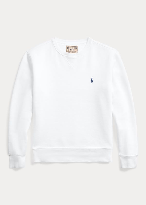 Ralph Lauren Garment-Dyed Fleece Sweatshirt Bílé | 5kzlB4er