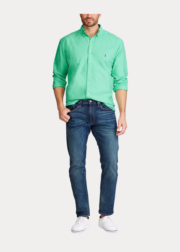 Ralph Lauren Garment-Dyed Oxford Shirt Zelene | yEs4UIk4