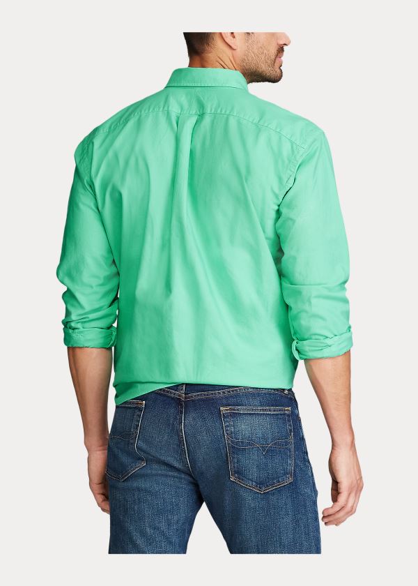 Ralph Lauren Garment-Dyed Oxford Shirt Zelene | yEs4UIk4