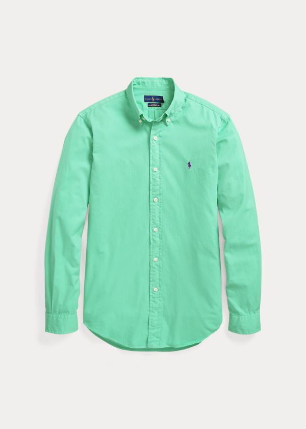 Ralph Lauren Garment-Dyed Oxford Shirt Zelene | yEs4UIk4