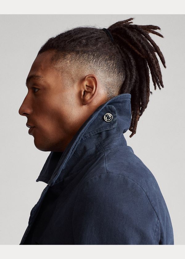 Ralph Lauren Garment-Dyed Peacoat Tmavě Blankyt | QRlqwAev