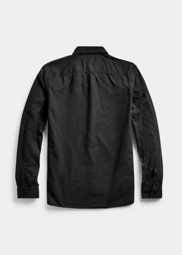 Ralph Lauren Garment-Dyed Twill Workshirt Černé | GRTARmQv
