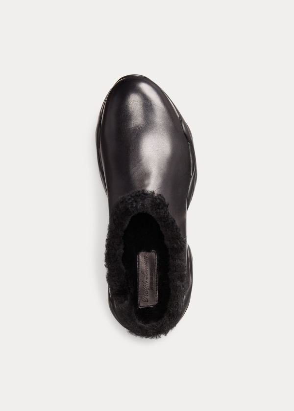 Ralph Lauren Gena Slip-On Sneakers Černé | XdLxIr97